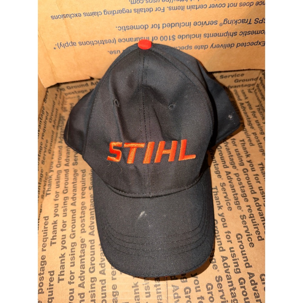 Stihl Baseball Cap Adjustable Logo Embroidered Curved Brim Workwear Hat